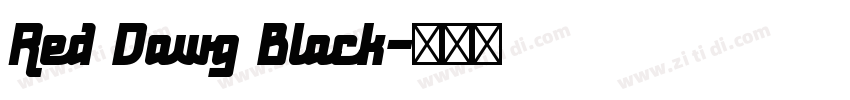 Red Dawg Black字体转换